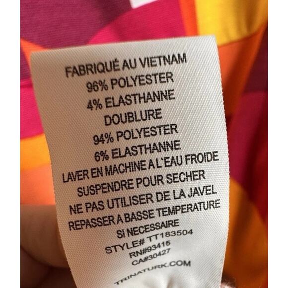 Trina Turk Mini Dress Women Yellow Orange Mod Sleeveless Sz 2 Scooby Doo Costume - Picture 7 of 15